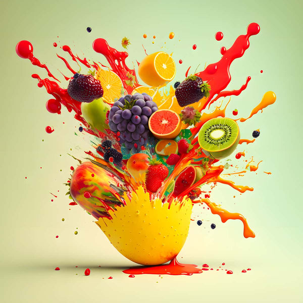 Fruit Explosion Destroy — AB Diamond Painting Kit design