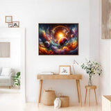 Planets around the Sun — Diamond Painting Kit, product view 2