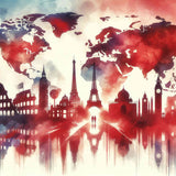 Landmarks of the World — Diamond Painting Kit design