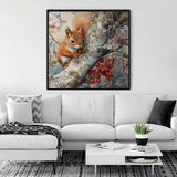 Squirrel in the Autumn Branches — Diamond Painting Kit, product view 2
