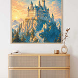 Fairytale Castle at Sunrise — Diamond Painting Kit, product view 2