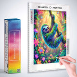 Neon Jungle Sloth — Diamond Painting Kit, product view 3