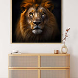 Lion frontal view — Diamond Painting Kit, product view 3