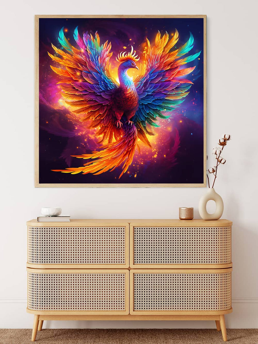 Magnificent Phoenix — AB Diamond Painting Kit, product view 3