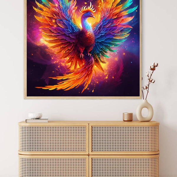 Magnificent Phoenix — AB Diamond Painting Kit, product view 3