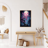 Moonlight Peach Tree — Diamond Painting Kit, product view 3