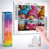 Colorful Heart Gnomes — Diamond Painting Kit, product view 3