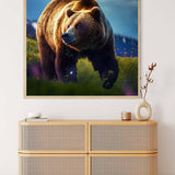 Bear running — Diamond Painting Kit, product view 3