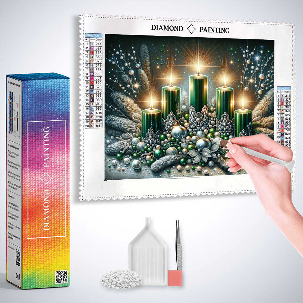 Advent arrangement — Diamond Painting Kit, product view 3