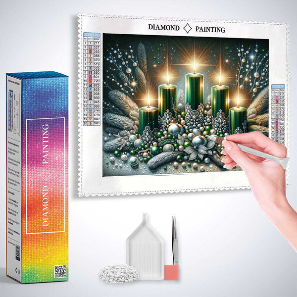 Advent arrangement — Diamond Painting Kit, product view 3