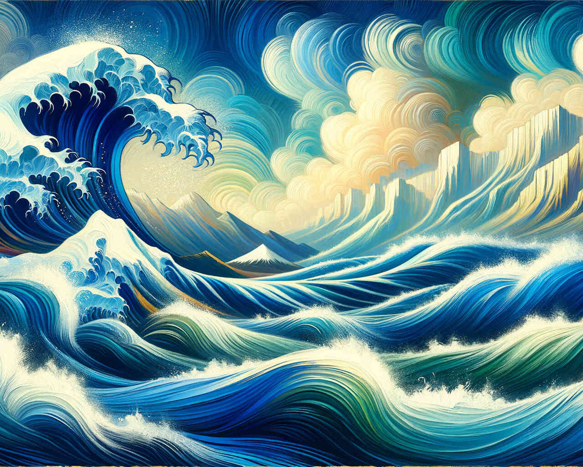 The Sea Wave — Diamond Painting Kit design