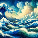 The Sea Wave — Diamond Painting Kit design