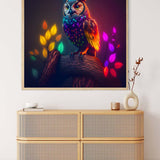 Owl in a sea of lights — AB Diamond Painting Kit, product view 3