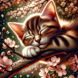 Sleeping kitten — Diamond Painting Kit design