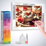 Cappuccino for Two — Diamond Painting Kit, product view 3