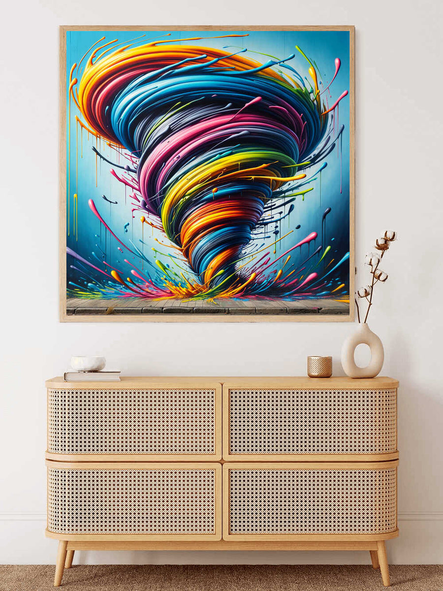 The Rainbow Tornado — Diamond Painting Kit, product view 2