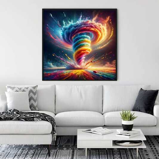 Color storm of emotions — Diamond Painting Kit, product view 2