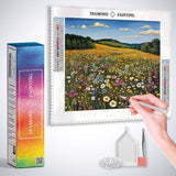 Wildflowers in the Summer Breeze — Diamond Painting Kit, product view 3