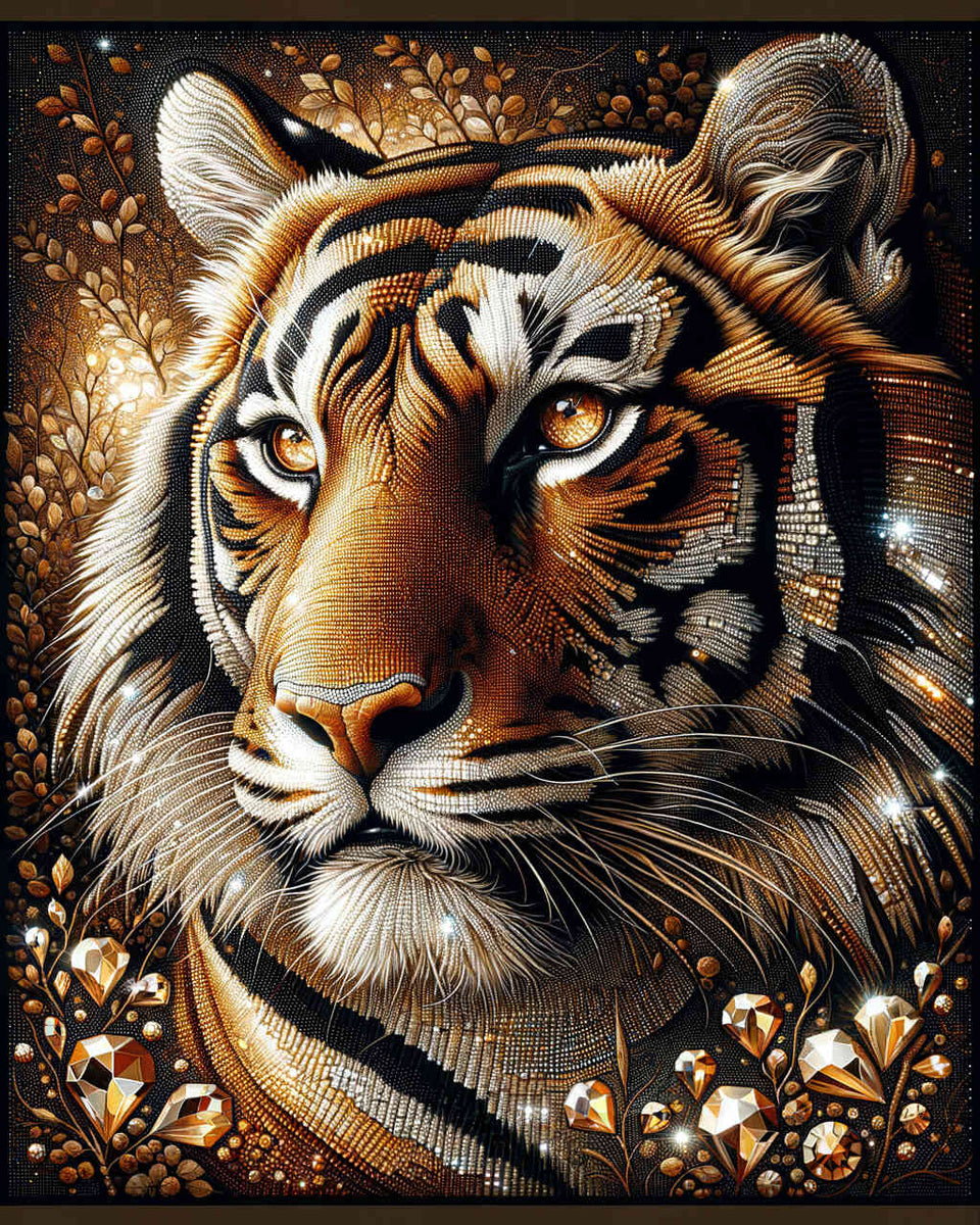 Impressive tiger — Diamond Painting Kit design