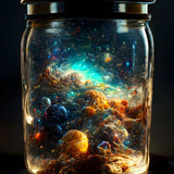 Space in a glass — AB Diamond Painting Kit design