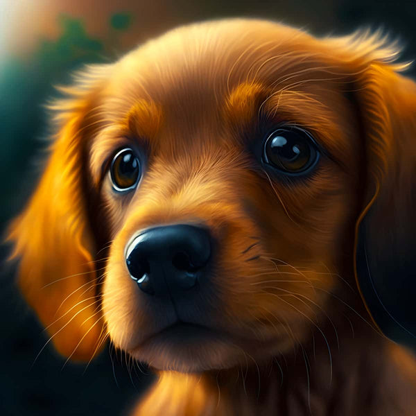 Dachshund puppy cute — Diamond Painting Kit design