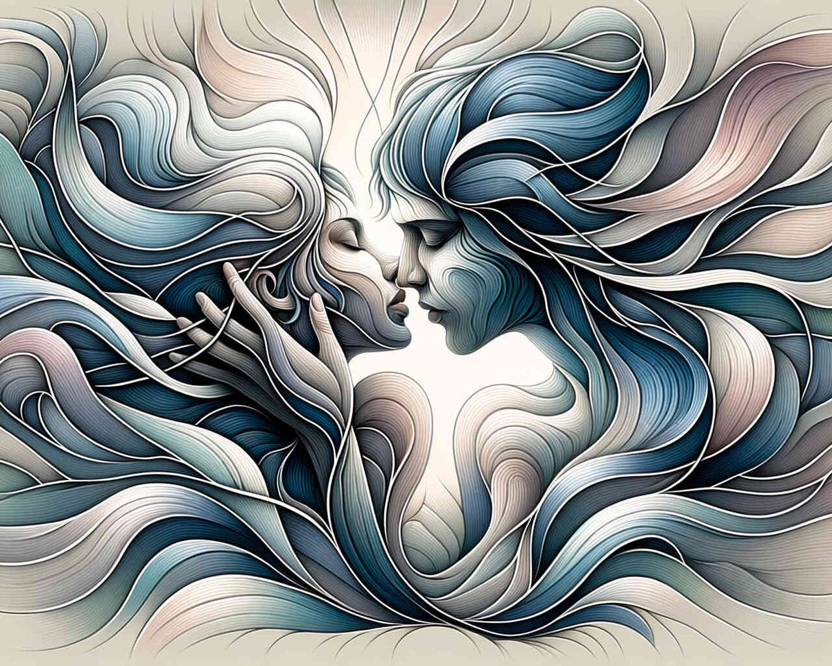 A Fantasy Kiss — Diamond Painting Kit design