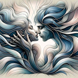 A Fantasy Kiss — Diamond Painting Kit design