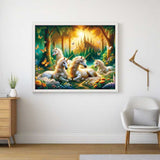Unicorn Family — Diamond Painting Kit, product view 2