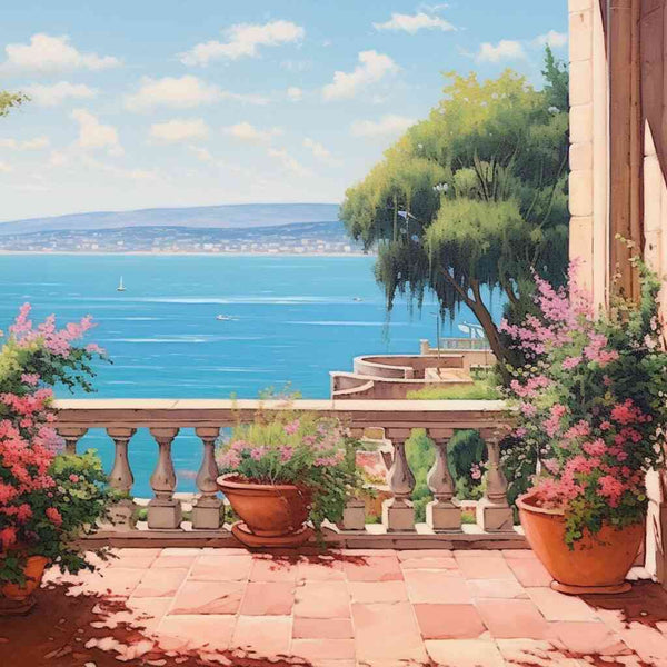 Whispers of the Mediterranean — Diamond Painting Kit design
