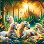 Unicorn Family — Diamond Painting Kit design