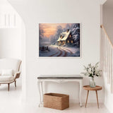 The Winter Cottage Secret — Diamond Painting Kit, product view 2
