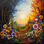 Flowers at the Forest's Edge — Diamond Painting Kit design