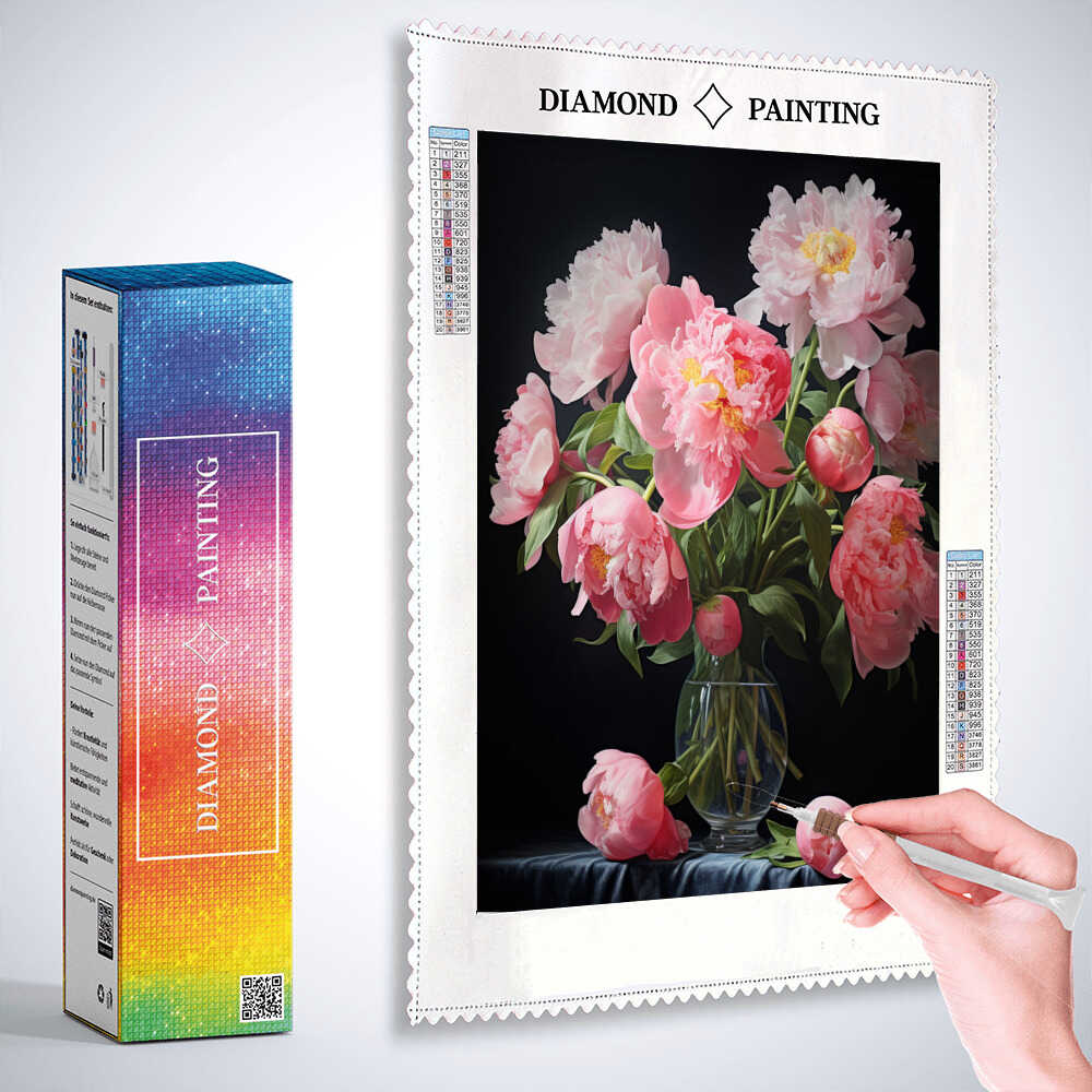 Midnight Blossom Magic — Diamond Painting Kit, product view 3