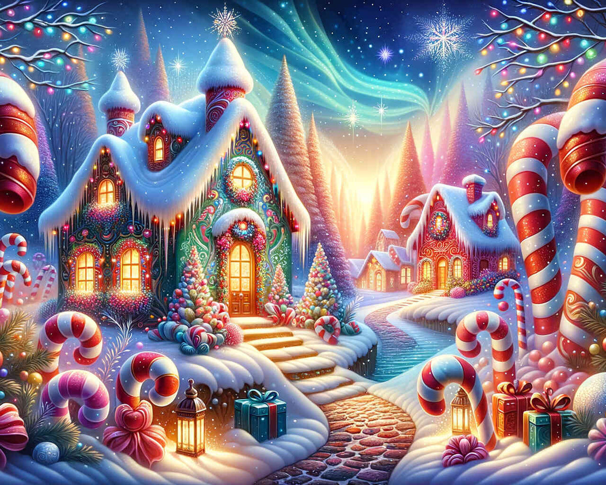 The Gnome Village — Diamond Painting Kit design
