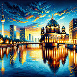 Berlin in the Evening — Diamond Painting Kit design