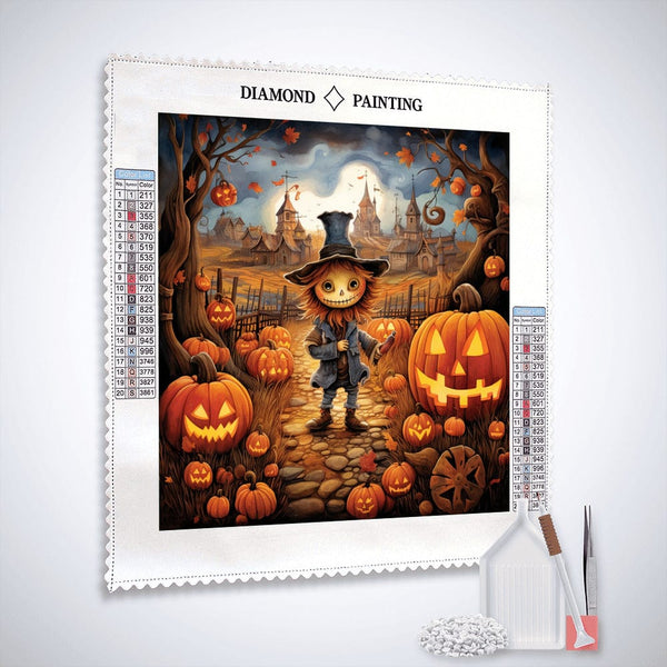 Halloween pumpkin magic — Diamond Painting Kit, product view 3
