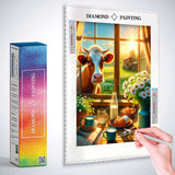 Good morning cow — Diamond Painting Kit, product view 3
