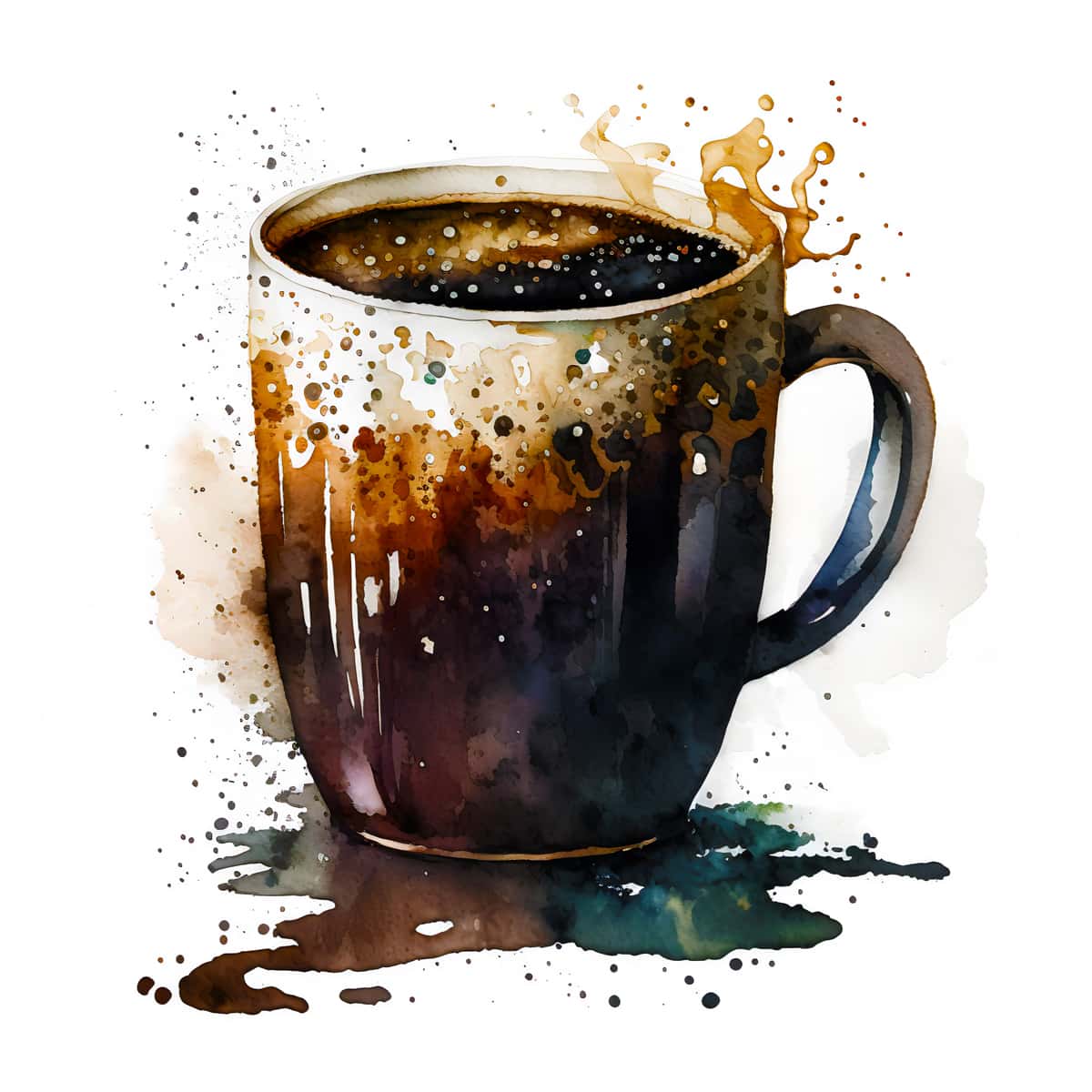 Coffee cup in front of white — Diamond Painting Kit design