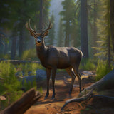 Peaceful deer in the forest — Diamond Painting Kit design