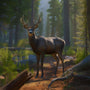 Peaceful deer in the forest — Diamond Painting Kit design