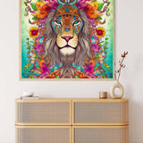 Hippie Lion — Diamond Painting Kit, product view 3