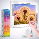 Dandelions on the lakeshore — Diamond Painting Kit, product view 3