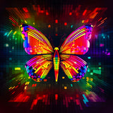 Butterfly Colored Frontal — AB Diamond Painting Kit design