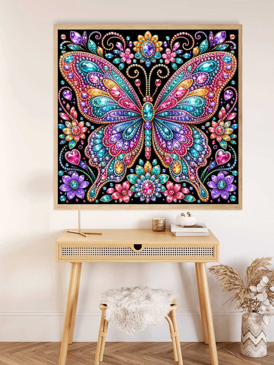 Jeweled Butterfly Wings — Diamond Painting Kit, product view 2