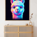 The Glowing Llama — Diamond Painting Kit, product view 2