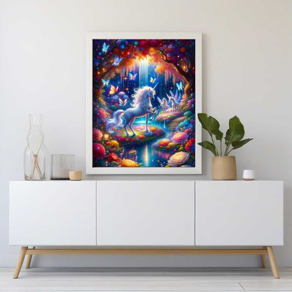 Unicorn dream world — Diamond Painting Kit, product view 2