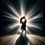 Heart beating in rays of light — Diamond Painting Kit design