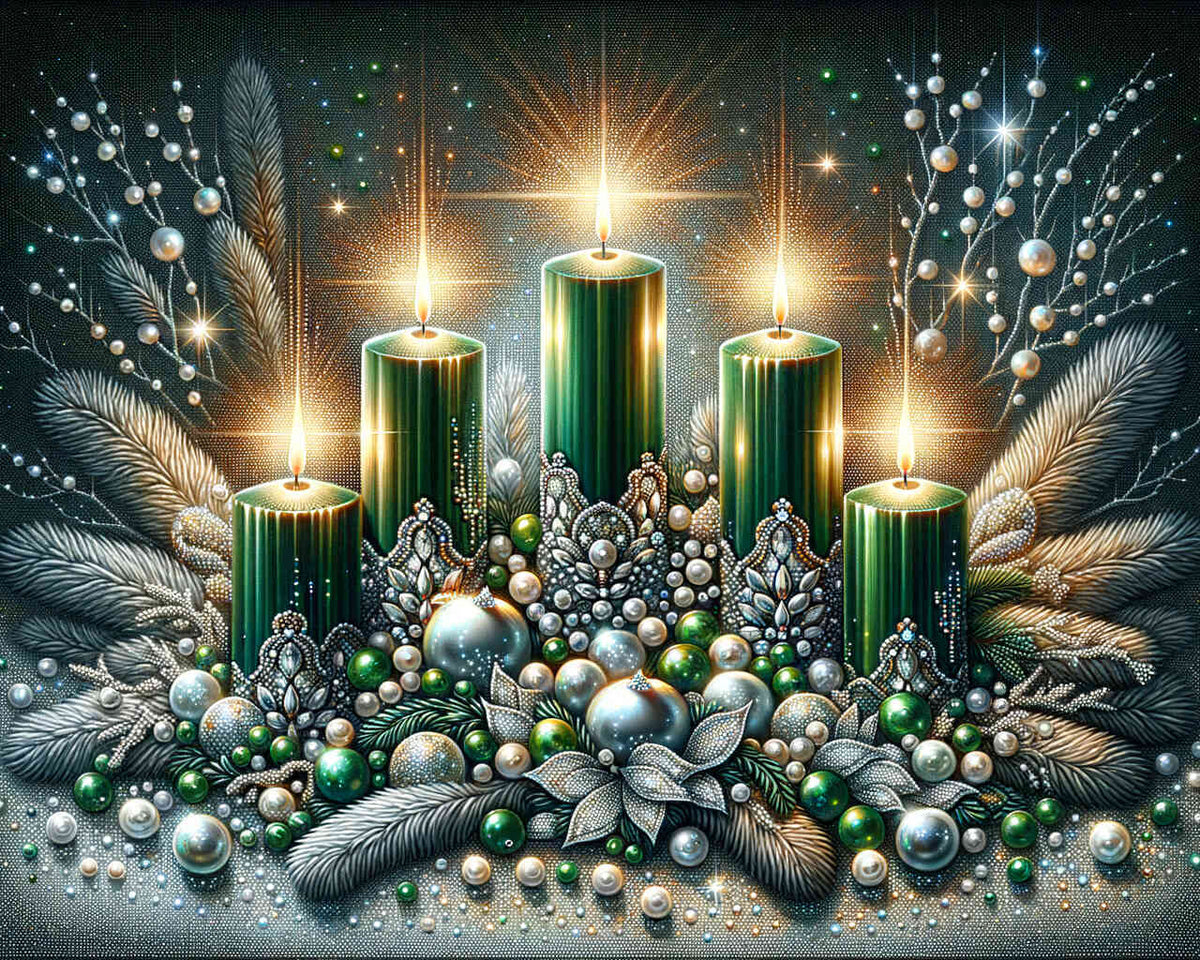 Advent arrangement — Diamond Painting Kit design
