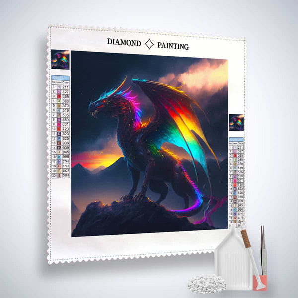 Dragon Shadow — Diamond Painting Kit, product view 2