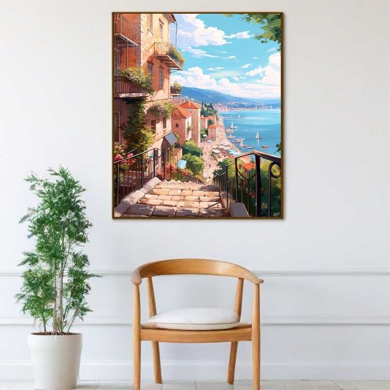 Mediterranean Longing — Diamond Painting Kit, product view 2